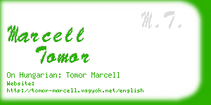 marcell tomor business card